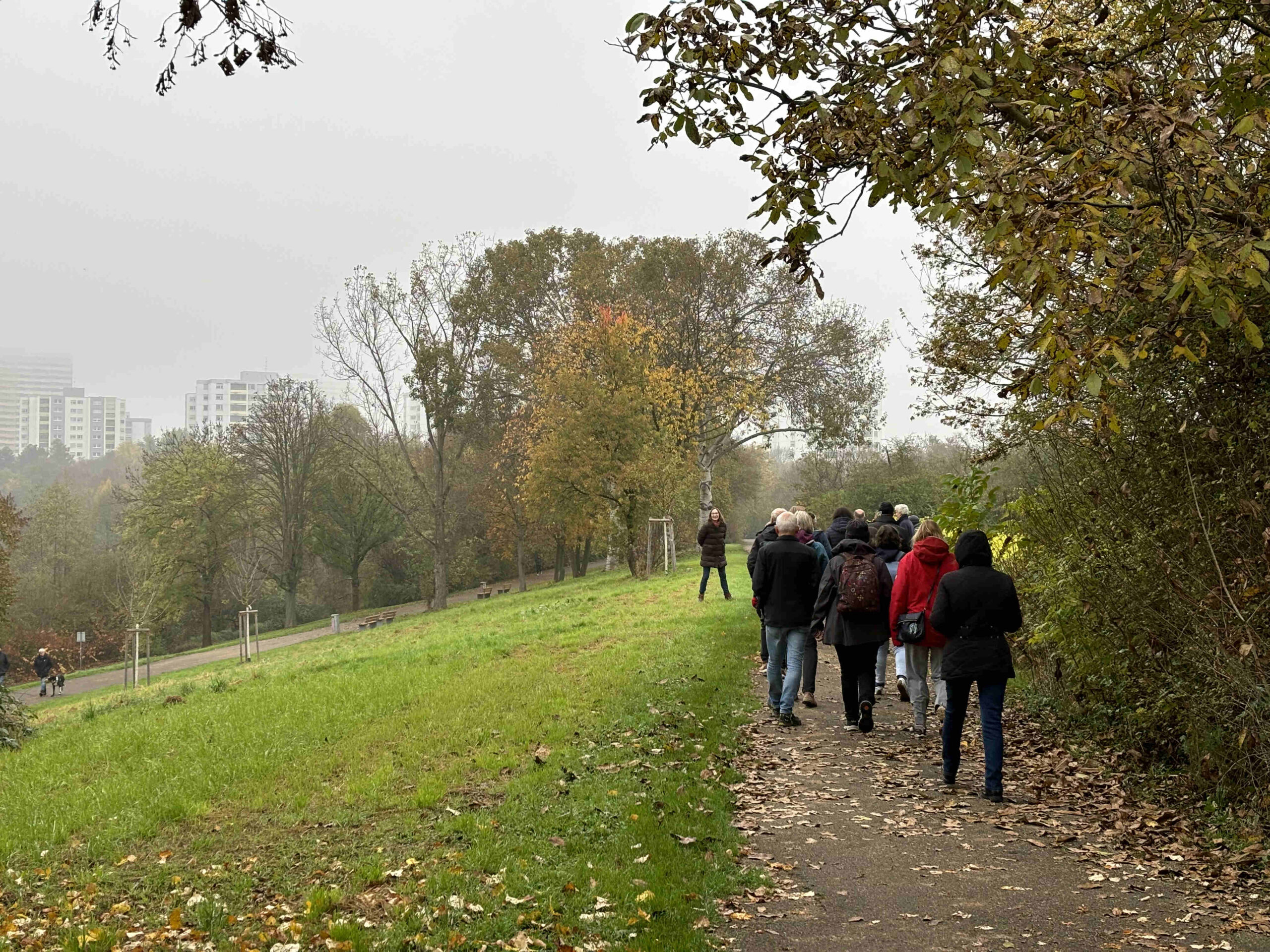 Gruppe auf dem Weg zum Vogelstangsee